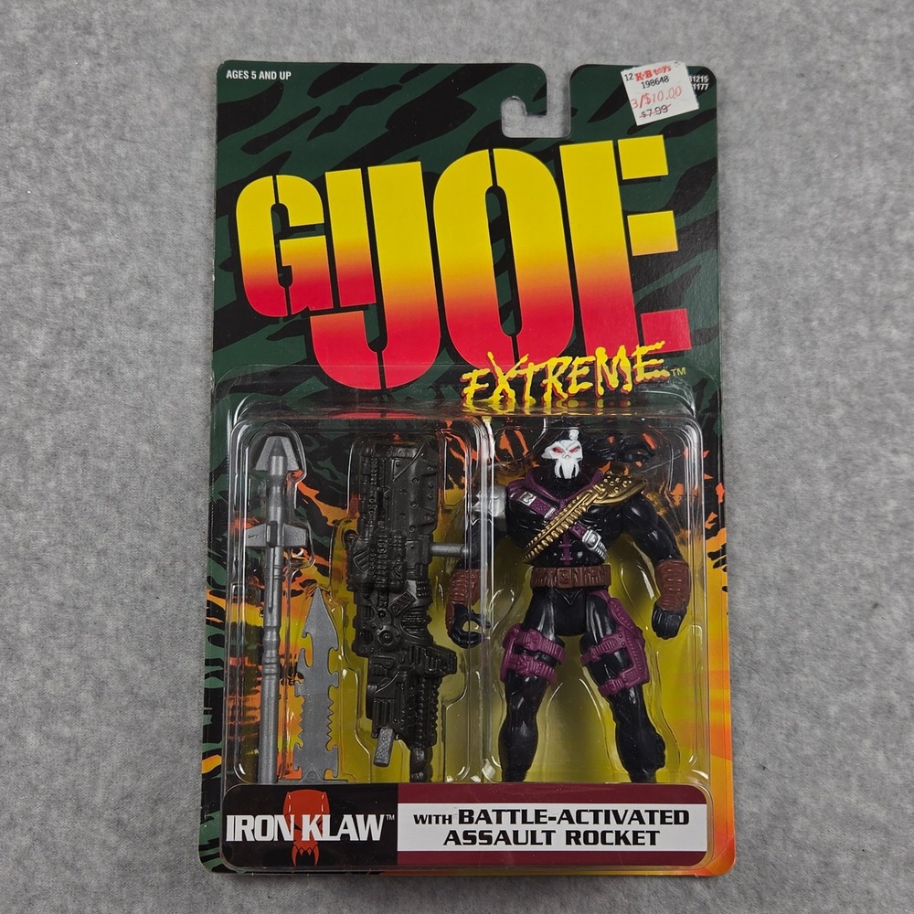 GI Joe Extreme Iron Klaw Action Figure 1995 Kenner Vintage New Sealed